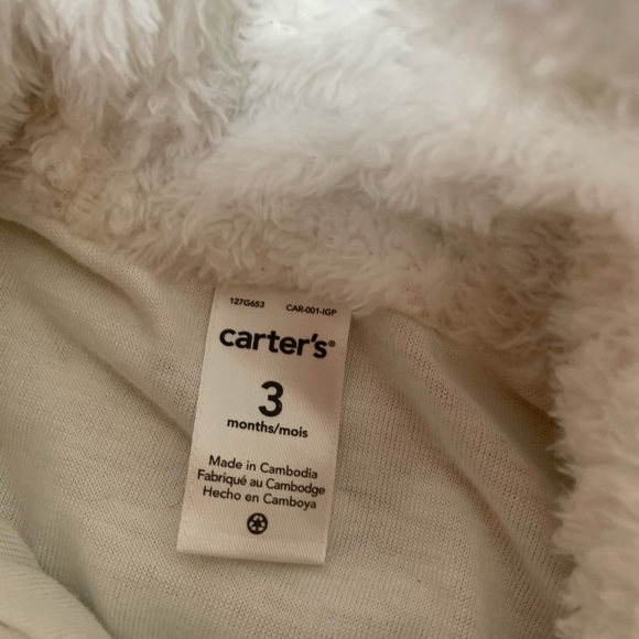 Carter’s one piece fleece baby jacket - Picture 3 of 5